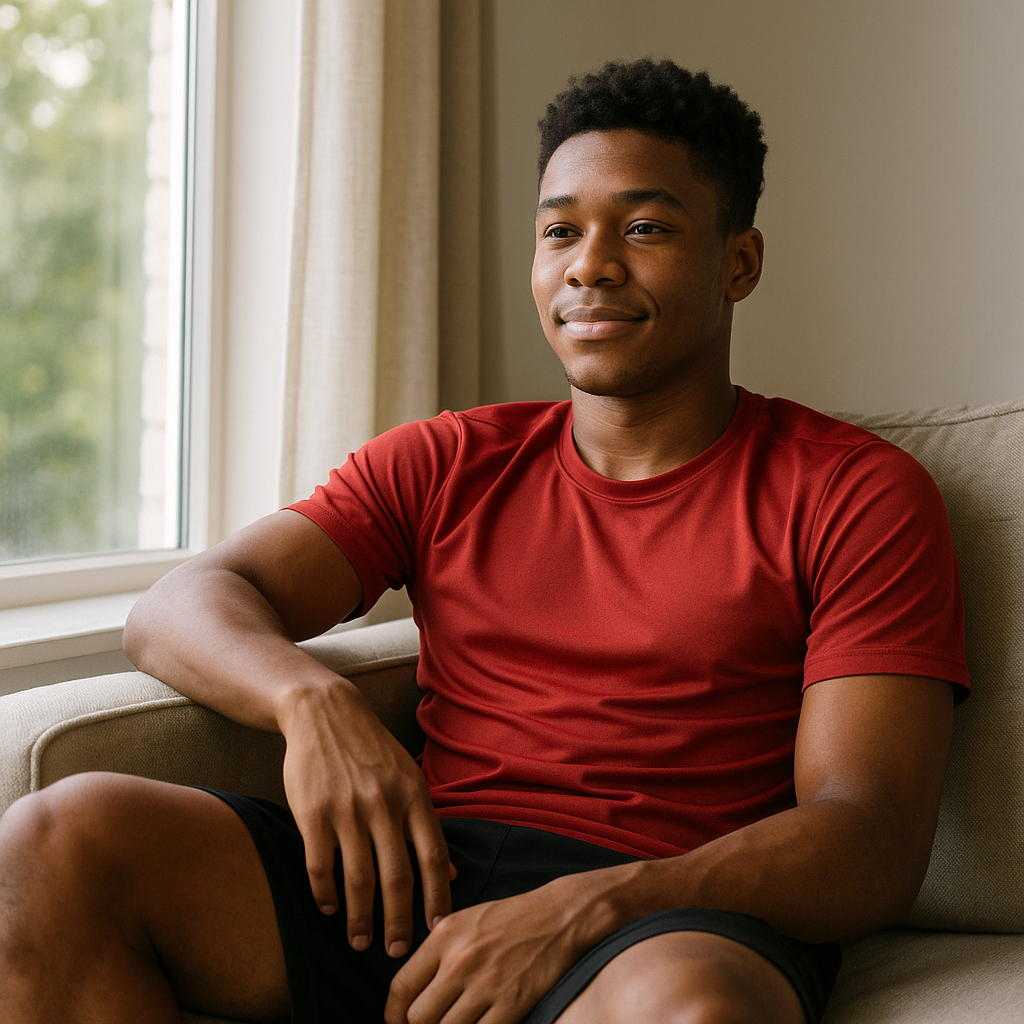 Mobile IV therapy setup for athletic recovery