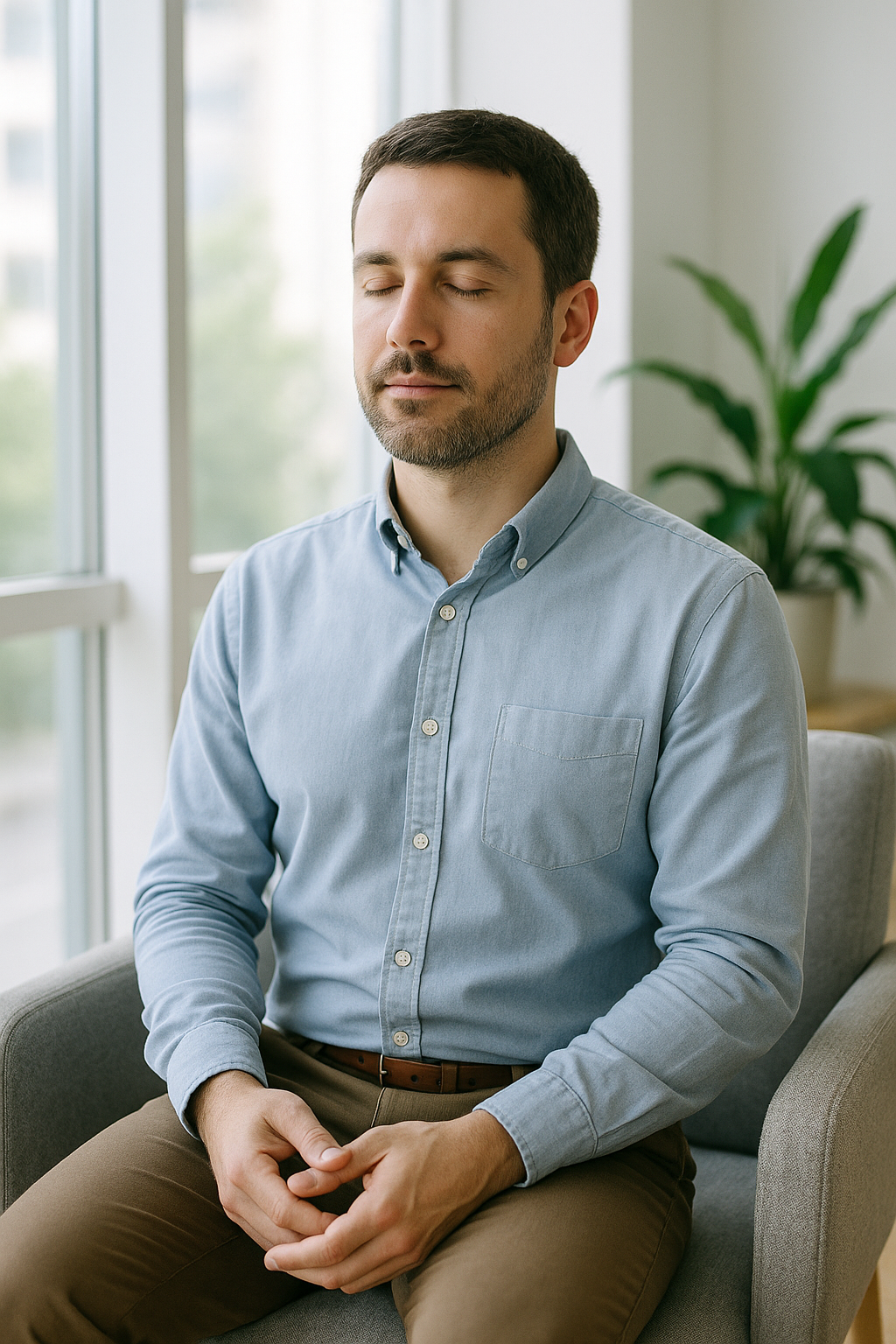 Professional receiving IV hydration therapy