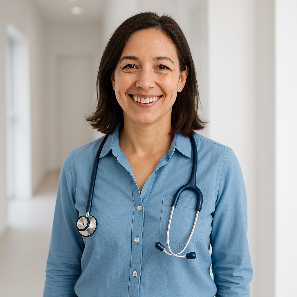 Professional nurse administering IV therapy at home