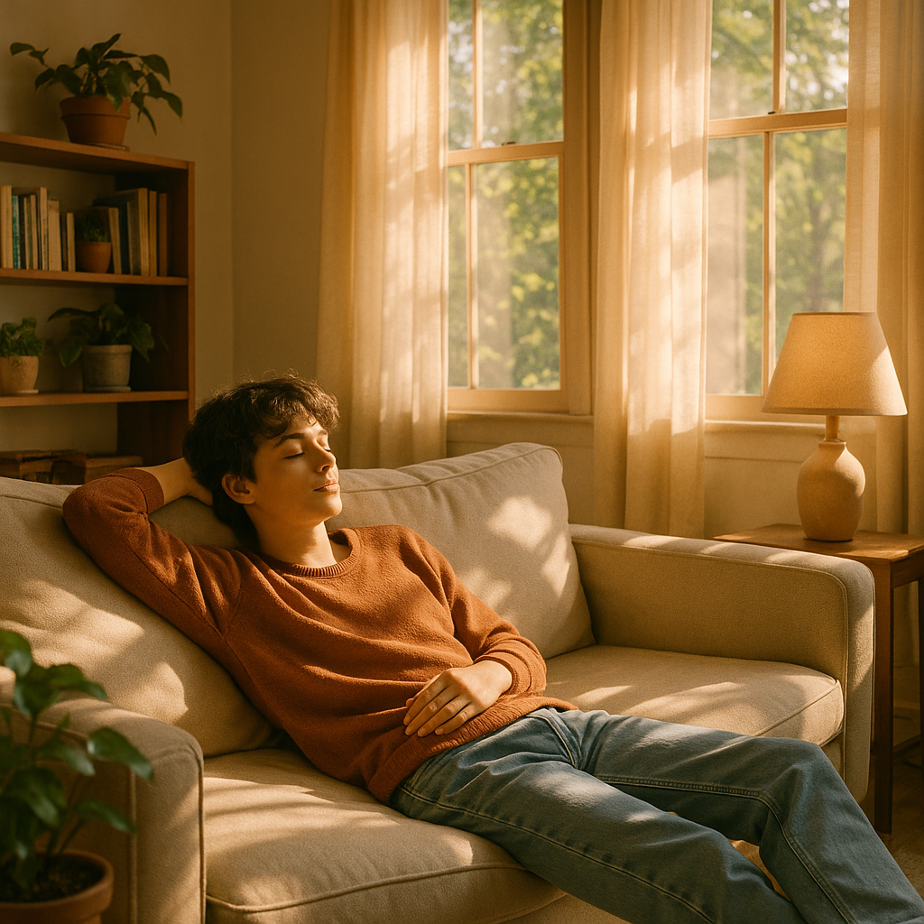 Person experiencing chronic fatigue symptoms