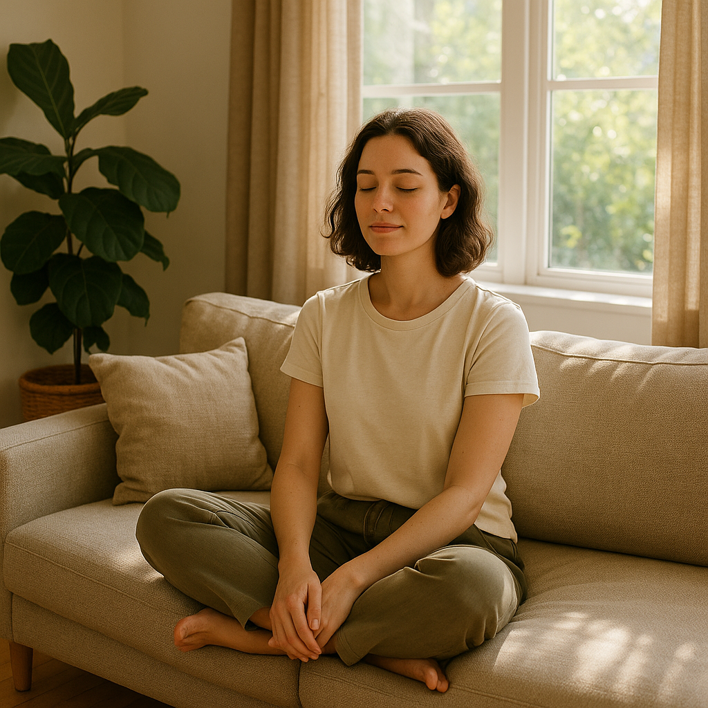 Mobile IV therapy professional setting up equipment at home