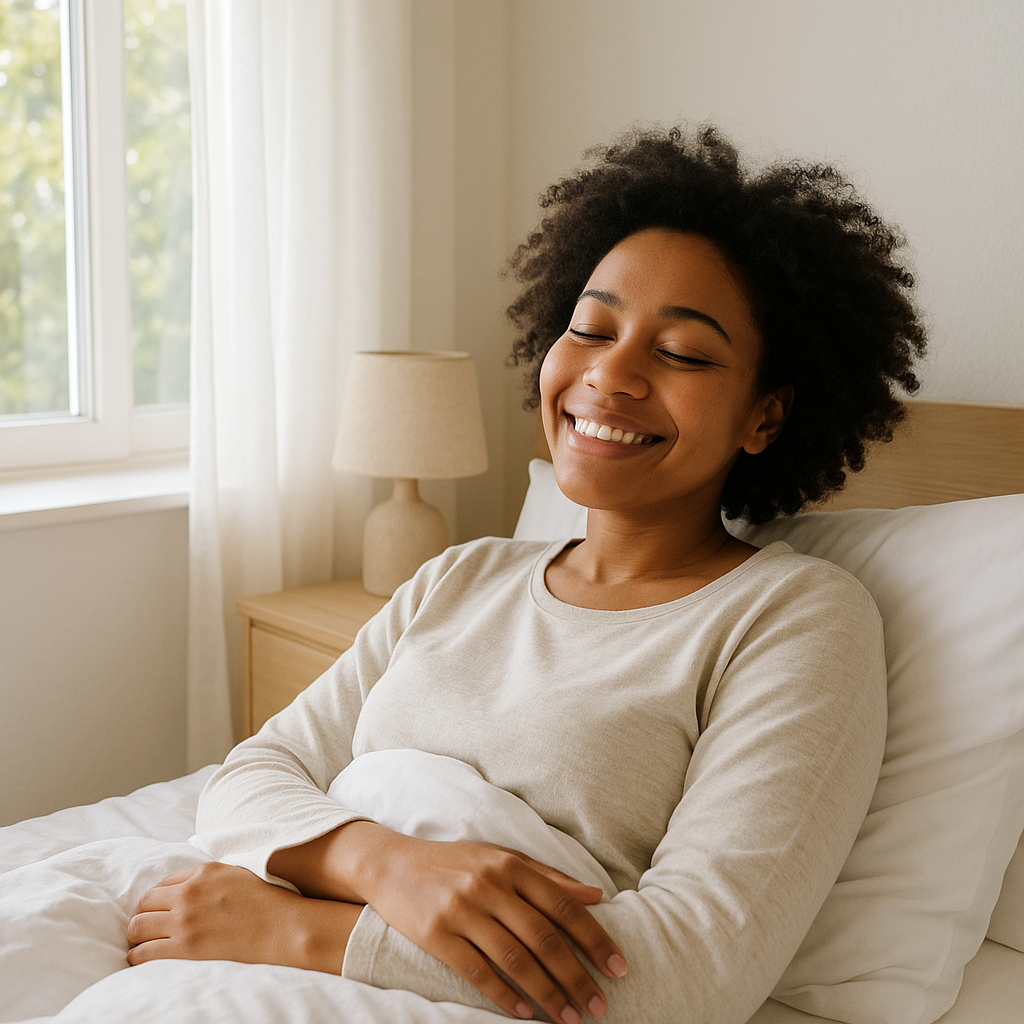 Comfortable home IV therapy session