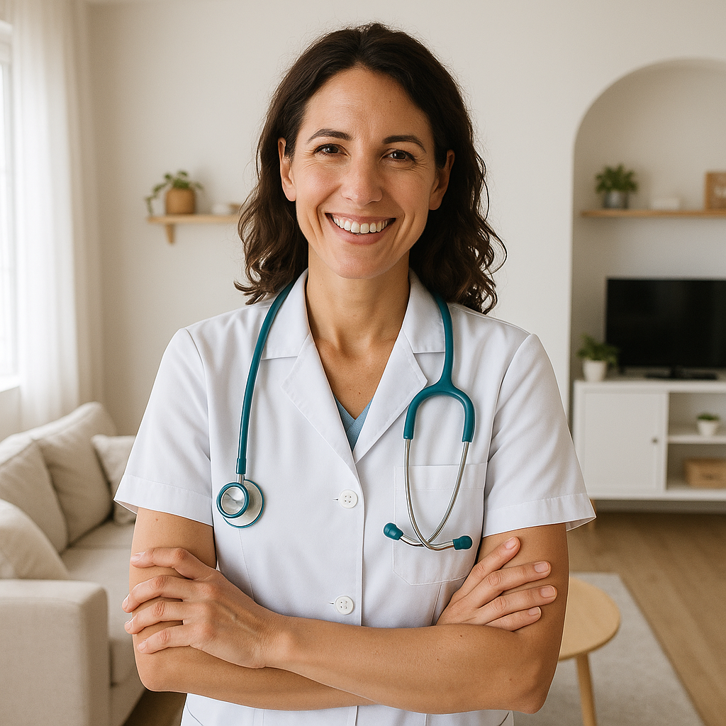 Healthcare professional administering IV therapy
