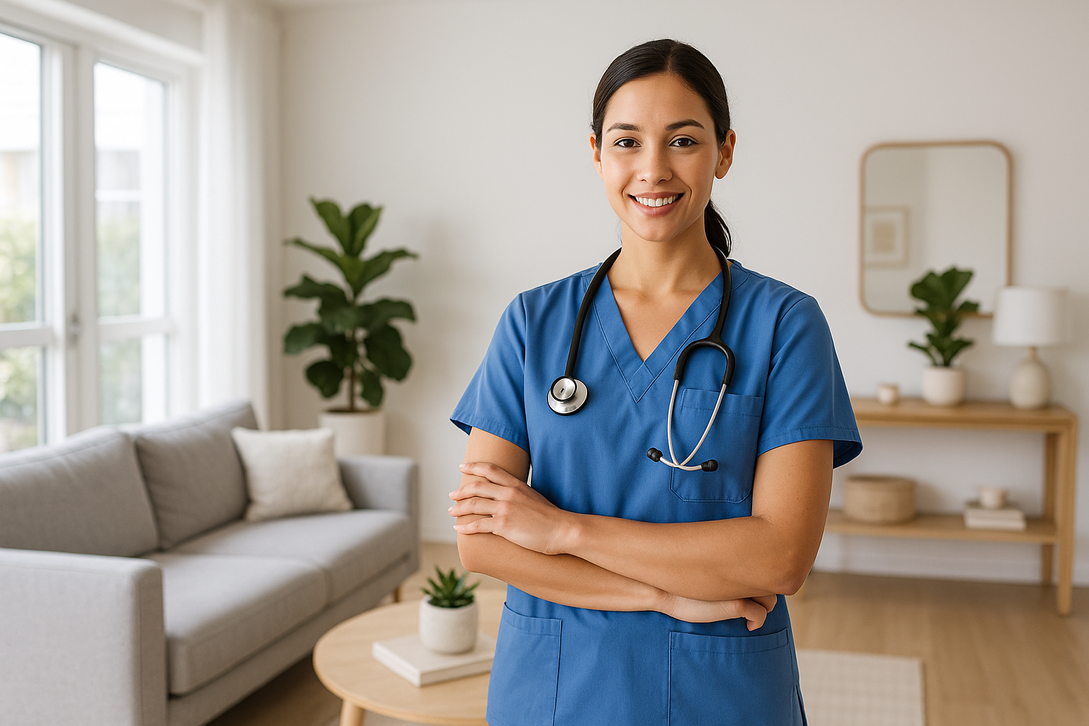 Patient experiencing migraine relief from mobile IV therapy