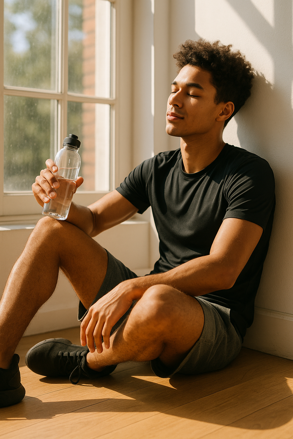 Mobile IV hydration therapy setup