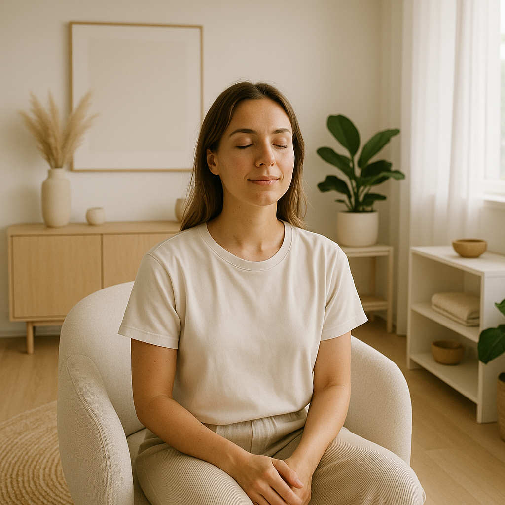 Person feeling energized after IV therapy
