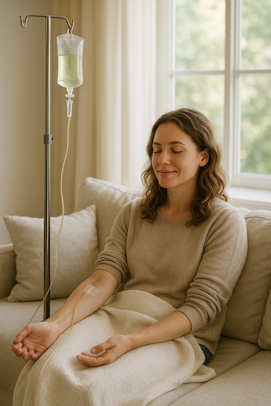 Mobile IV therapy for beauty treatment