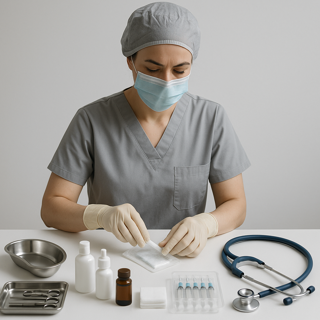 Patient receiving IV therapy in comfortable home setting