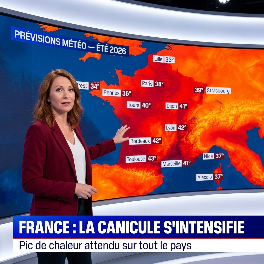 Carte météo canicule France