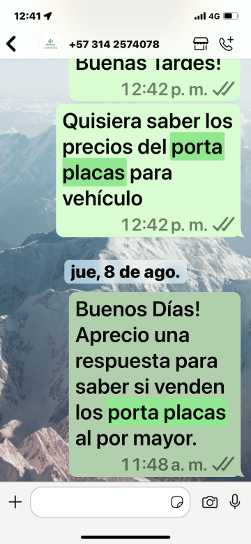 Foto de opinión de usuario