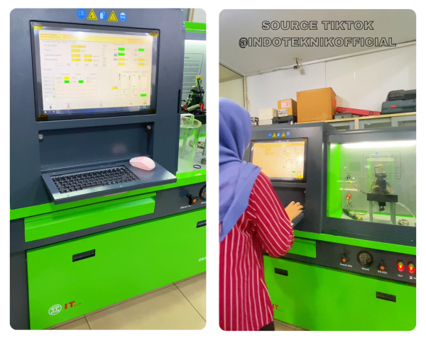 Kalibrasi injektor Caterpillar di Indo Teknik Pekanbaru