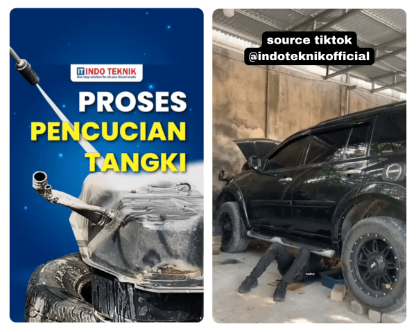 Proses Pembongkaran dan Pembersihan Tangki Bahan Bakar di Indo Teknik