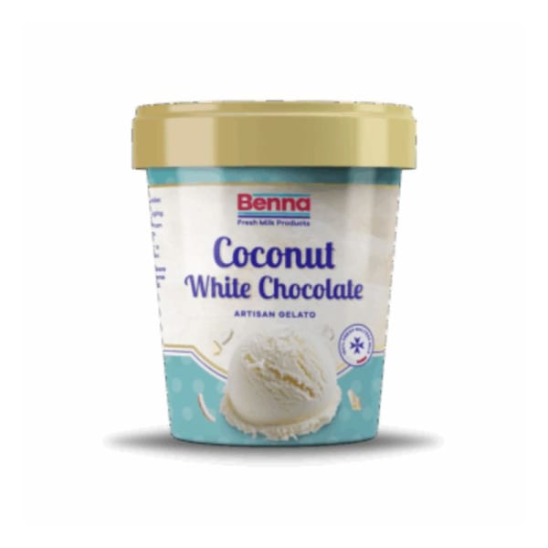 Coconut White Chocolate Benna Ice Cream