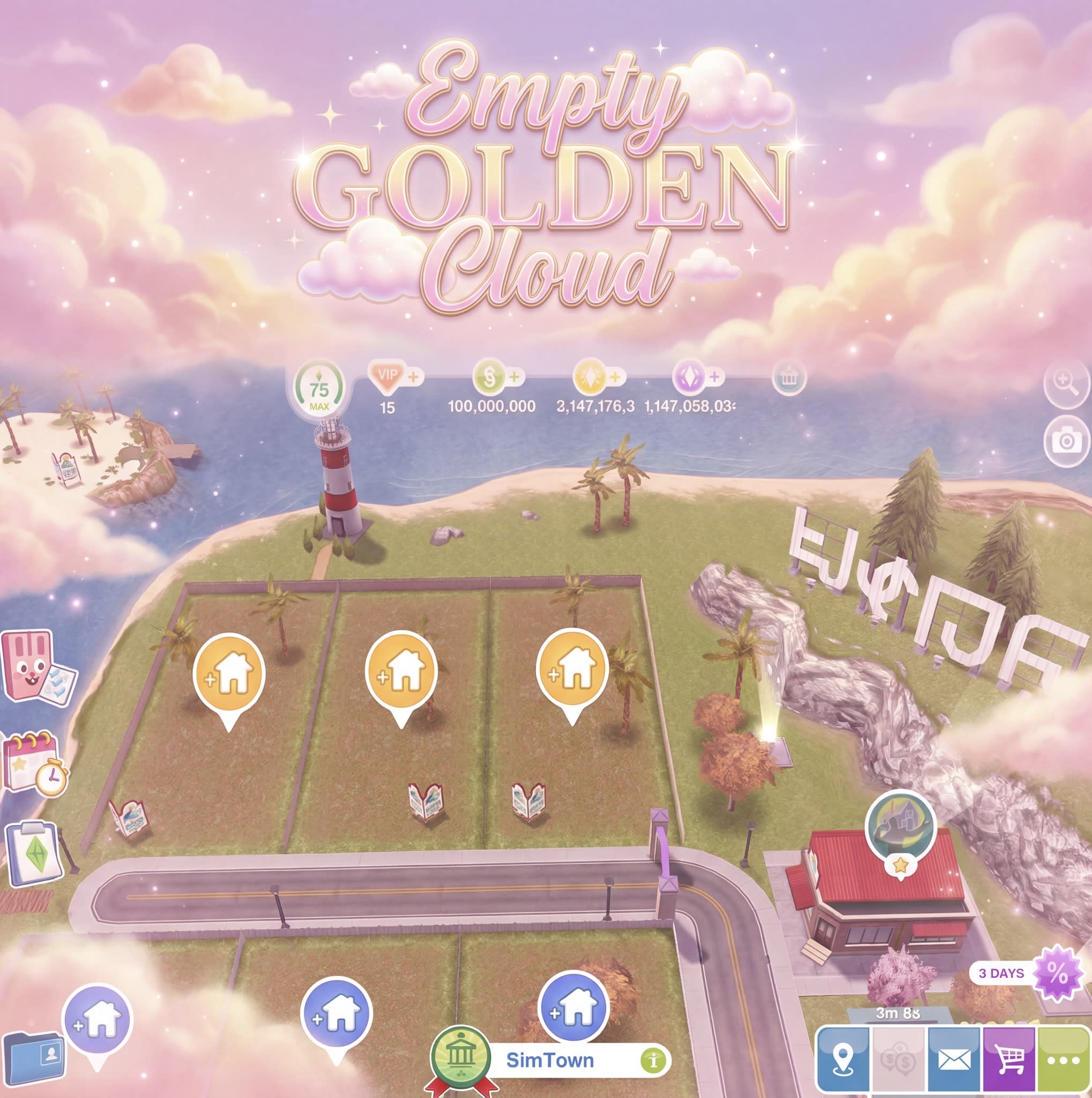 Empty Golden Cloud