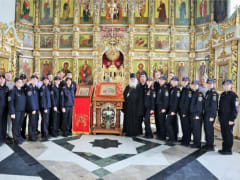 Духовный поход слушателей Детской полицейской академии в Свято-Троицкий православный мужской монастырь г. Чебоксары