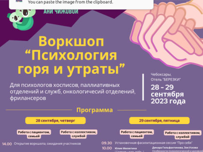 БФ имени Ани Чижовой проведет воркшоп на тему работы с утратой для сотрудников НКО