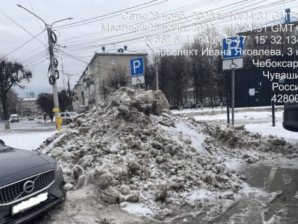 О неубранном снеге на городской муниципальной парковке можно сообщить в Телеграм