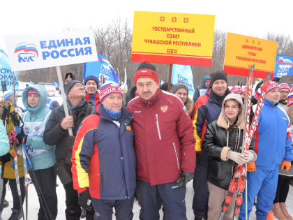 Государственный Совет Чувашской Республики принял участие в «Лыжне России»