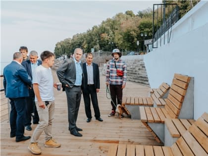 В Чебоксарах продолжается благоустройство Московской набережной