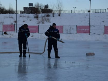 В Чебоксарах готовят катки к активному зимнему сезону