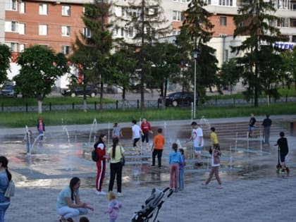 В Юго-Западном районе запустили фонтан