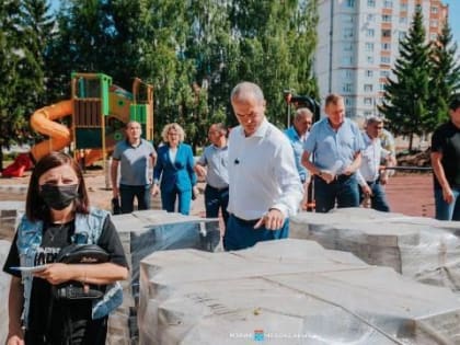 В Чебоксарах благоустройство сквера у ДК«Салют» завершат только в сентябре