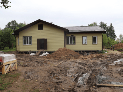 Строительство Дома культуры в Ядрино приближается к завершению