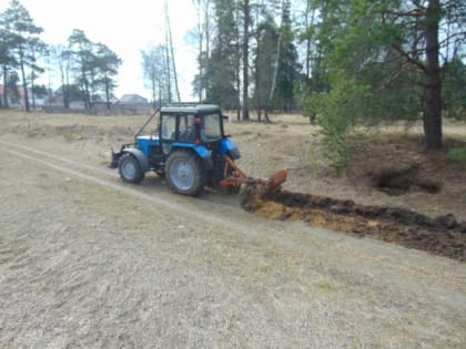 В Шумерлинском муниципальном округе производится опашка населенных пунктов