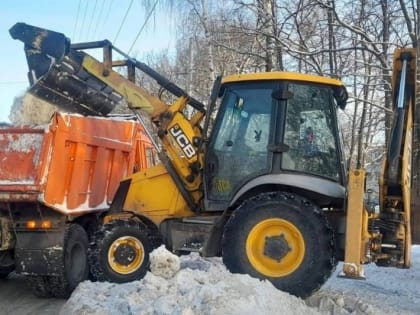 За сутки с улиц города Чебоксары вывезено более 3 тысяч кубометров снега