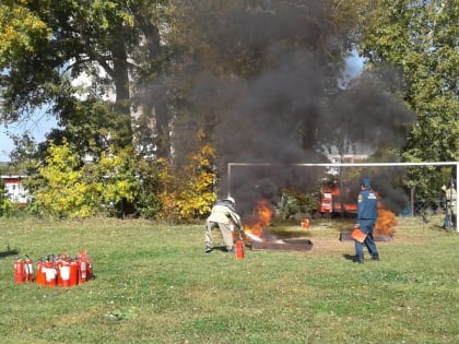 В ЧГПУ состоялись соревнования добровольных пожарных дружин