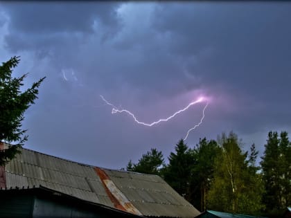 О пожарах, произошедших по причине грозовых разрядов