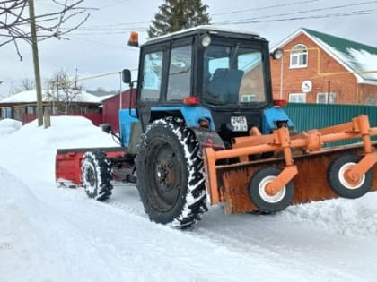 В Шумерлинском сельском поселении продолжается очистка дорог от снега