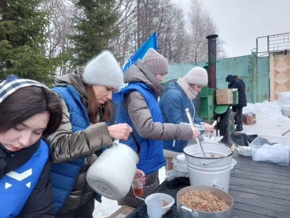 Молодогвардейцы Чувашии приняли участие в организации полевой кухни на «Лыжне России»