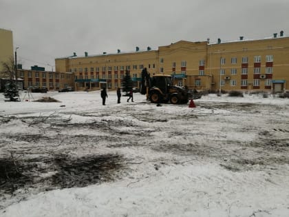 В Ядринском районе началось строительство вертолётной площадки для санитарной авиации