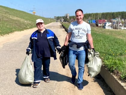 К Первомаю Чебоксарская ГЭС провела экологический субботник