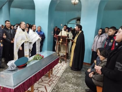 Отпевание воина, погибшего в ходе проведения Специальной Военной Операции на Украине