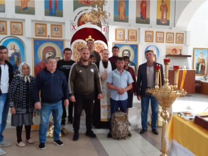 Проводы добровольца в зону проведения СВО