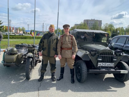 Парадным строем. В Новочебоксарске состоялся автопробег в честь Дня Победы