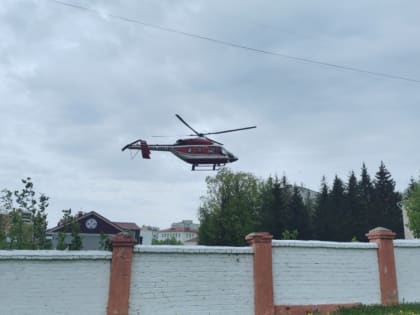 За прошедшие сутки вертолет санавиации доставил двух пациентов в Чебоксары