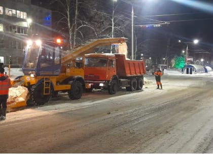 В Чебоксарах успешно устраняются последствия снегопада