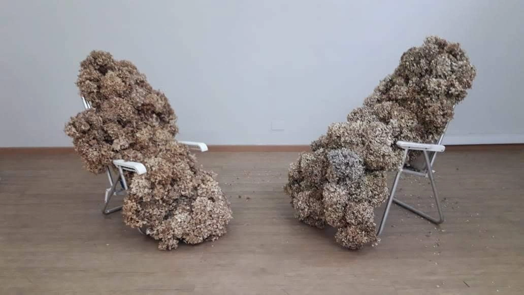 Tejido de hortensias — vista 4