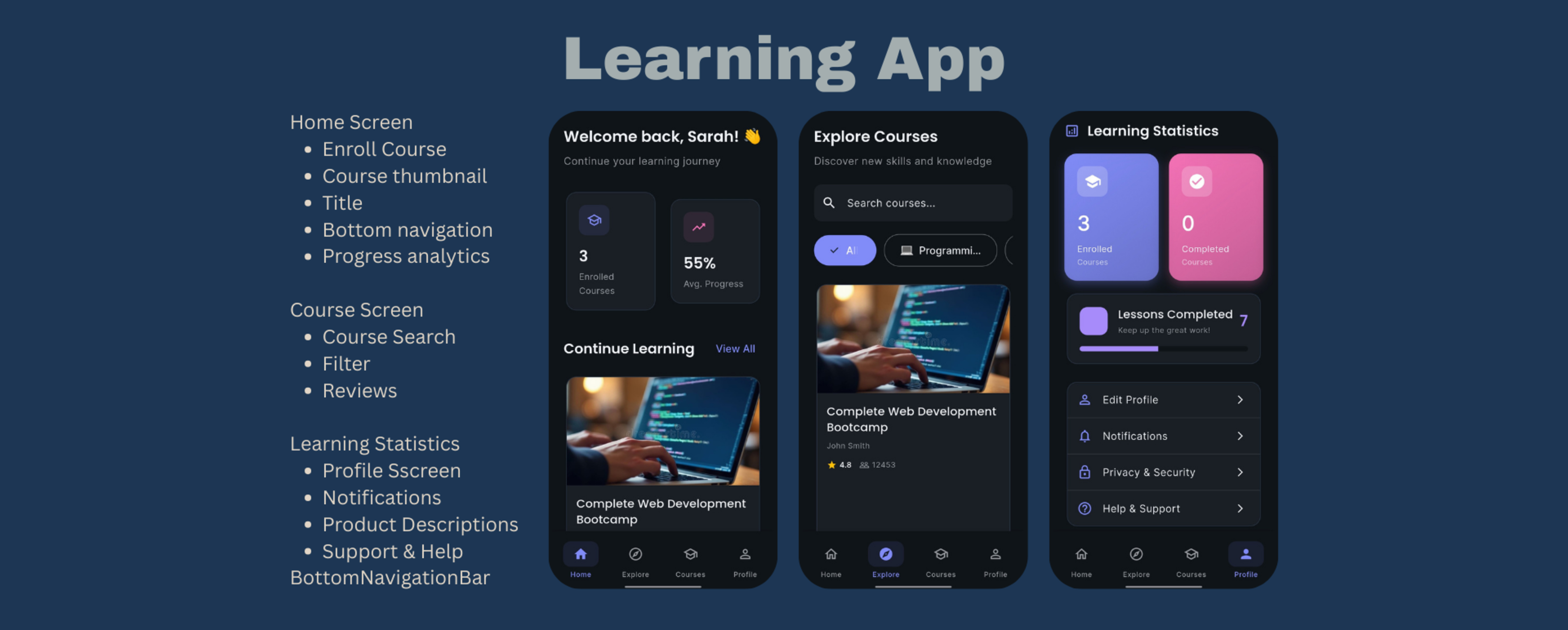 Learning Management System (LMS) Application