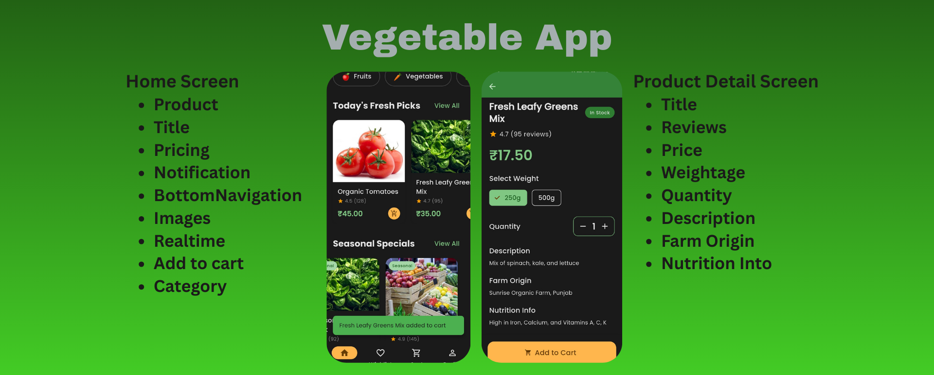 Organic Basket – Fresh Vegetables App