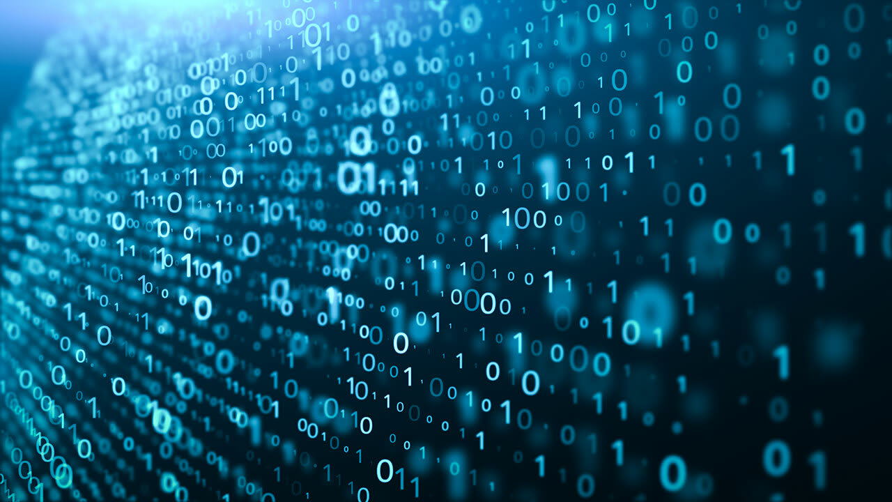 Data on a screen