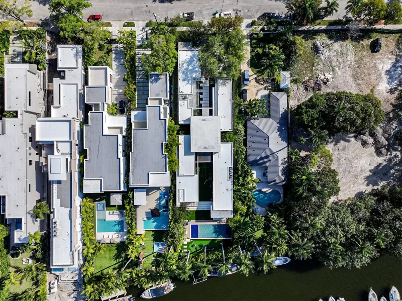Back facade luxury house