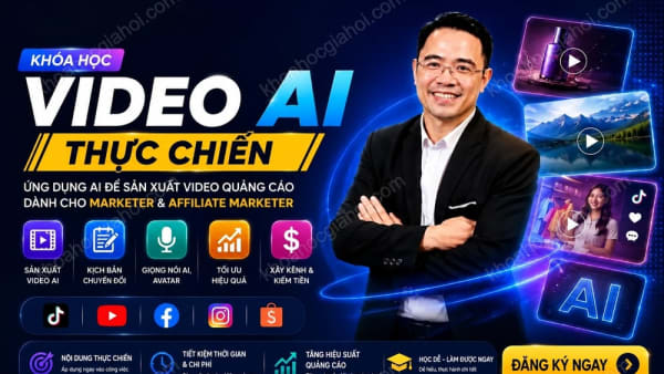 Khóa Học Video AI Thực Chiến Cho Marketing, Truyền Thông, Xây Kênh, Affiliate