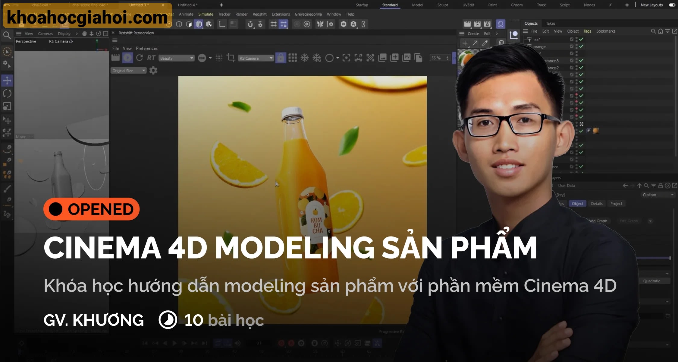 Khoá Học Cinema4d Modeling Sản Phẩm Digiart Academy