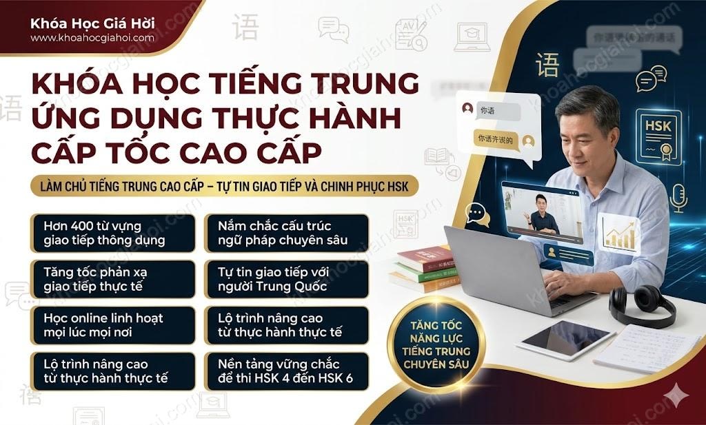 Khóa Học Tiếng Trung Ứng Dụng Thực Hành Cấp Tốc (cao Cấp)