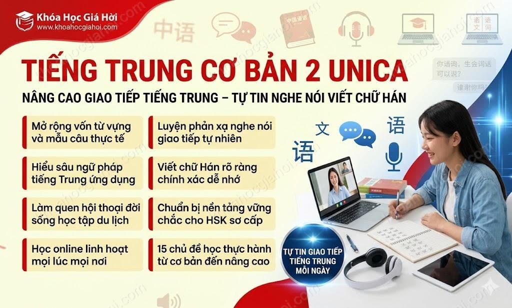 Tiếng Trung Cơ Bản 2 Unica