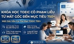 Khóa Học Toeic Cô Phạm Liễu Từ Mất Gốc Đến Mục Tiêu 750+